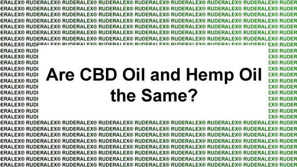are cbd oil and hemp oil the same?
