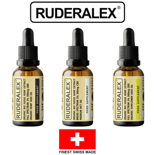 RUDERALEX organic Swiss CBD oil